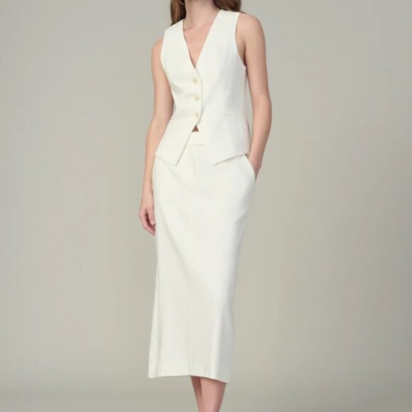 Joe Jean's Women's Maeve Vest - Size XS, Ivory - Picture 3 of 6